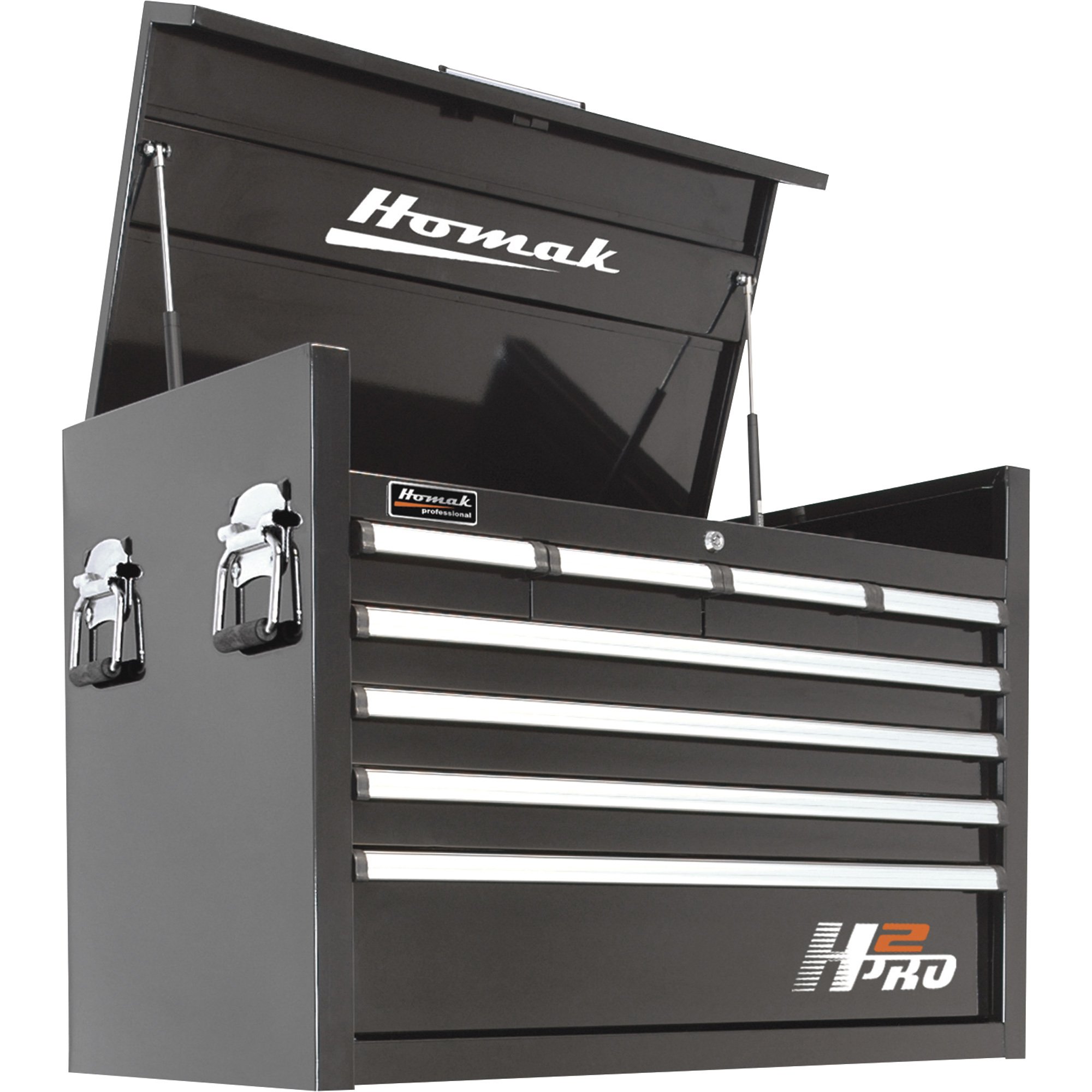 Homak H2PRO 36in. 8-Drawer Top Tool Chest — 35 1/4in.W x 21 3/4in.D x 24 1/2in.H